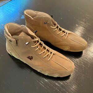 LDeck Casual Shoes Lace Up Khaki Unisex 41